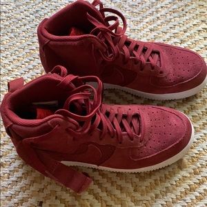 Nike Air Force 1 mid deep red maroon